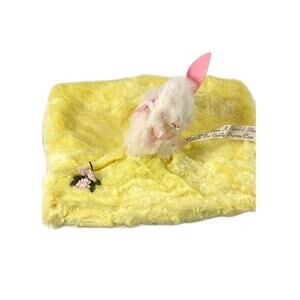 Vintage Merrythought Bunny Plush Nightie Pajama Case, Pajama Bag Plushie Rabbit